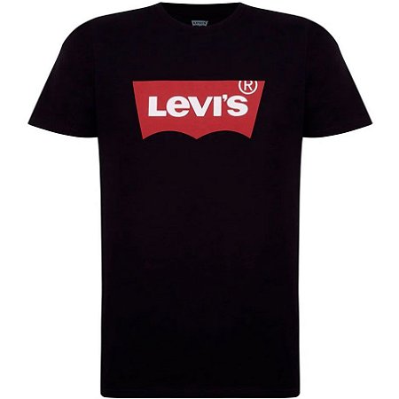 Camiseta Levi's Estampada masculina - Preta - LB0010024