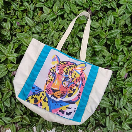 Ecobag Onça Colorida
