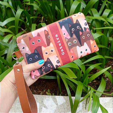 Bolsa de mão gateira