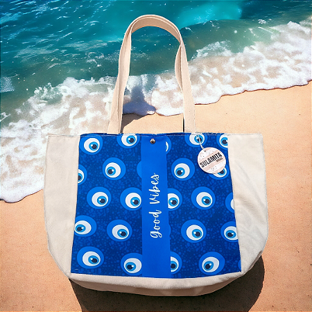 Ecobag Olho Grego Azul 💙