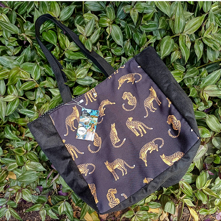 Ecobag Onças / preta
