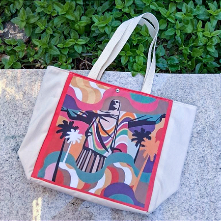 Ecobag Cristo Redentor/ Laranja