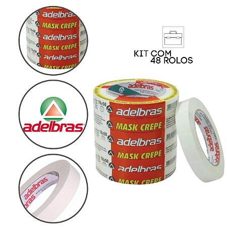 48 Fita Crepe Adelbras 710 18mm X 50 m