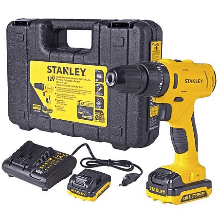 Parafusadeira/Furadeira de Impacto 12V SCH121S2K STANLEY Bivolt