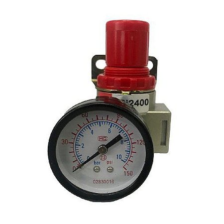 Regulador de Pressão 1/2" Com Manômetro - RPMI2400 - Bel Air