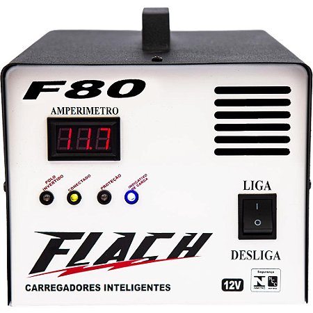 Carregador de Bateria Inteligente F80 127V/220V 150A 12V - F80 - Flach