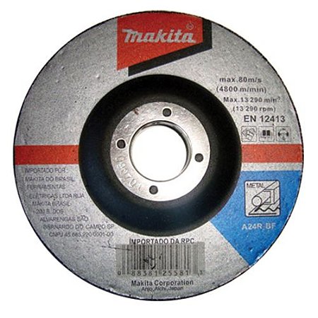 Disco de Desbaste Abrasivo 7x1/4x7/8 GR 24 - D-19853-5 - Makita