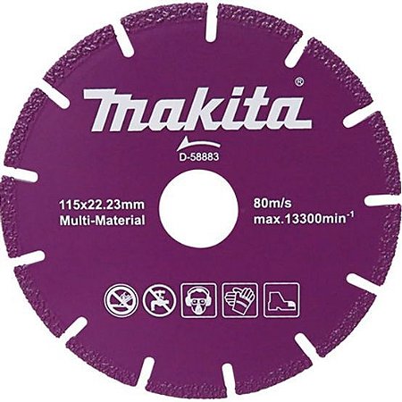 Disco Diamantado Multimateriais 4.1/2 115mm (Concreto) - D-58883 - Makita