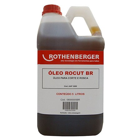 Óleo de Corte/Rosca p/ Rosqueadeira Rocut 5 Litros - 08000005BR - Rothenberger