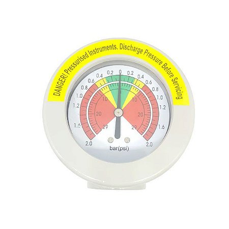 Manômetro Diferencial de Pressão Para Filtro Coalescente - 007.0314-0 - Schulz