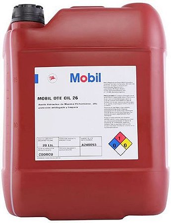 Óleo Lub Mineral DTE 26 (20 Litros) 1000/1.000 Horas p/ Compressor Parafuso - 111237 - Mobil