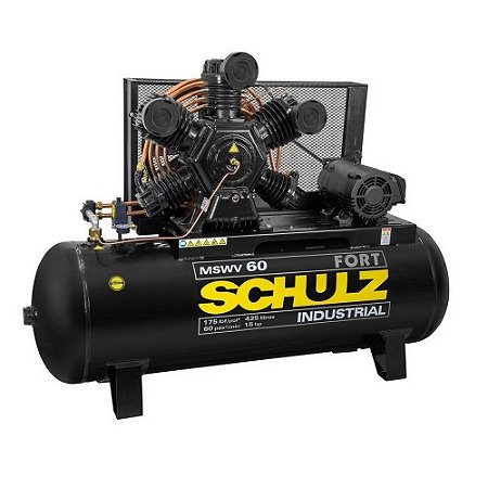 Compressor de Ar MSWV-60 FORT/ 425 Litros 220/380/440V Trifásico 15CV 2P60 - 924.3461-0 - Schulz