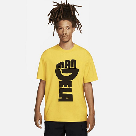 T-SHIRT AMARELA HOMENAGEM A MANDELA