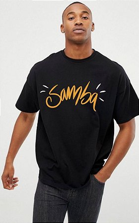 T-SHIRT PRETA SAMBA