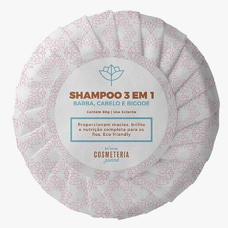 Shampoo Hidratante em barra 3x1