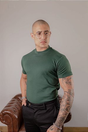 CAMISETA GOLA MÉDIA GREEN