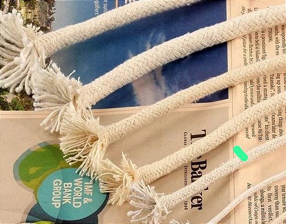 CORDÃO DE ALGODÃO 100% ALGODÃO 6mm OU 8mm - PC COM 50 METROS