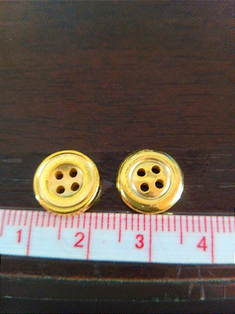 BOTOES PARA CAMISARIA  ABS DOURADO PCT COM 500 PEÇAS