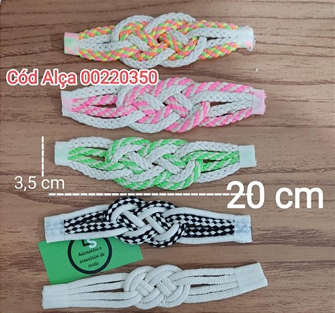 MACRAME ARTESANAL  20 CM  PACOTES COM 5 PARES (10 PECAS )