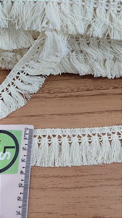 FRANJA DE ALGODÃO - ROLO COM 10 METROS