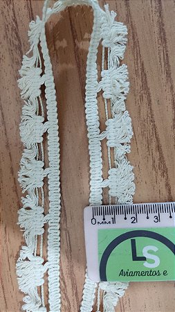 RENDA FRANJA BICO 20 mm - ROLO COM 20 METROS