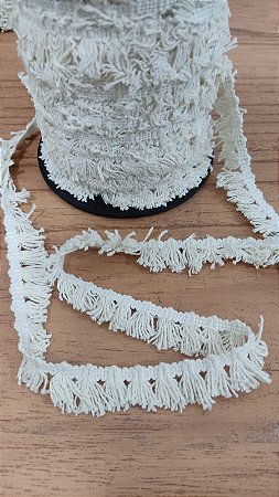 FRANJINHA ALGODÃO 17 mm - ROLO COM 50 METROS