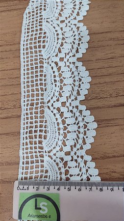 Guipir Barrado 8CM Fosco - Peca com  13,70 metros