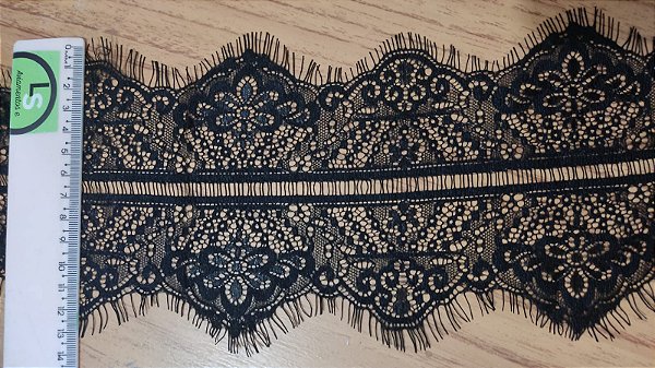 RENDA CHANTILLY 13 CM 3181 100% POLIAMIDA PC COM 30 METROS