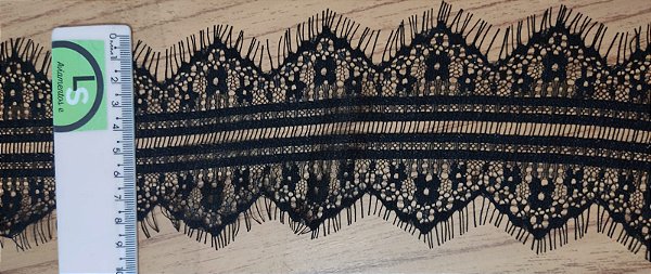 RENDA CHANTILLY 9 CM 3196 100% POLIAMIDA- PC COM 30 METROS