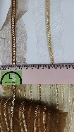 CORRENTE COM TULE 4 CM - PC COM 13,70 mt