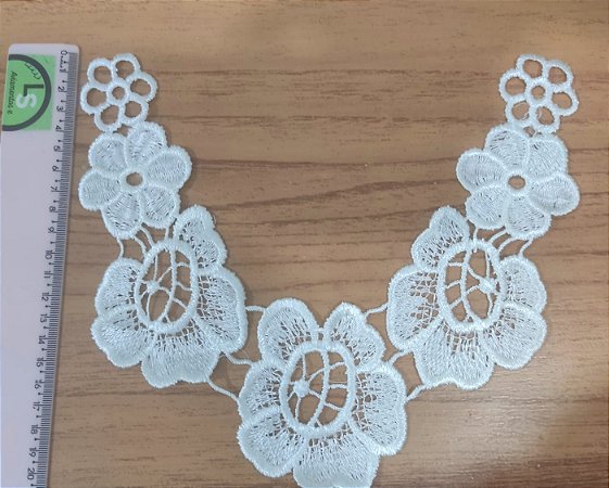 Aplique de renda Gola 10 unidades