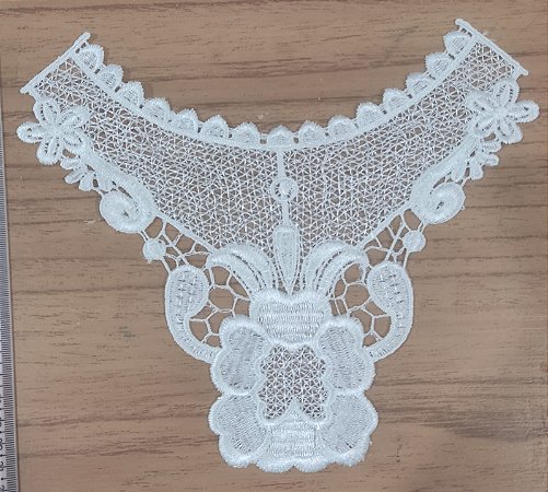 APLIQUE DE RENDA 21X24 CM  pct com 20 unidades