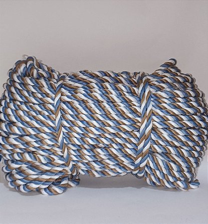 CORDÃO TORCIDO/ COM 3 CABOS, 6 mm, 100% POLIÉSTER