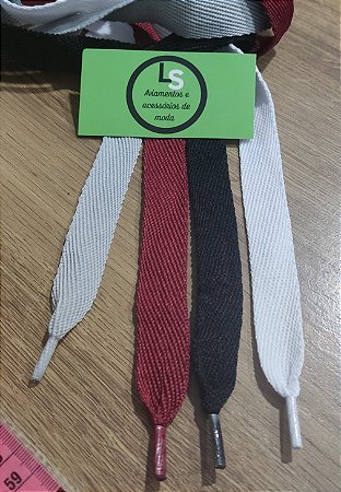 Cadarço de Tênis largo 20 mm kit atacado 40 pecas .