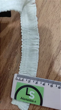 FRANJA ALGODAO 2,5 CM  PACOTES 10M / 50M