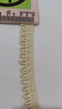 RENDA BICO ALGODÃO 1,0 CM - 10M / 50M