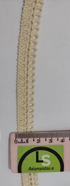 RENDA BICO ALGODÃO 1,5 CM - 10M / 50M