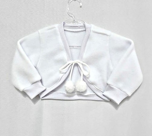 BOLERINHO BEBÊ MENINA CASAQUINHO EM TECIDO SOFTH