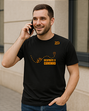 Camiseta Casual - Desfrute o Caminho