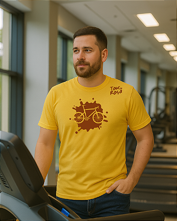 Camiseta Casual - Bike Lama Amarela