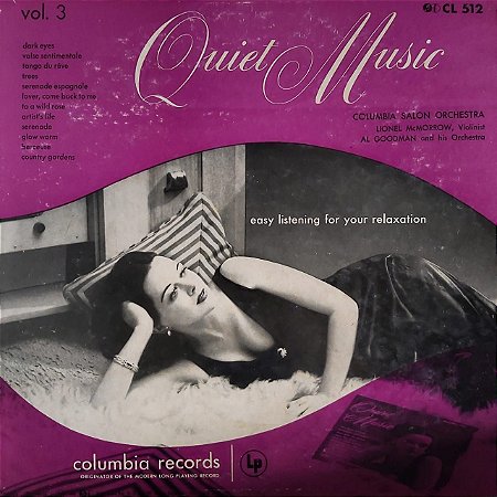 LP - Quiet Music Volume 3: Easy Listening For Your Relaxation (Vários Artistas) (Importado US)