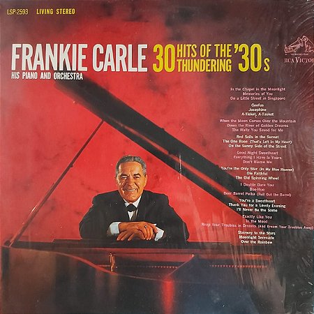 LP - Frankie Carle His Piano And Orchestra – 30 Hits Of The Thundering '30s (Importado US)