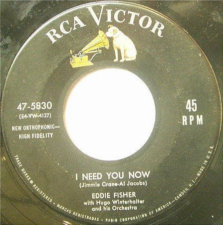 Compacto - Eddie Fisher - I Need You Now / Heaven Was Never Like This (IMP)