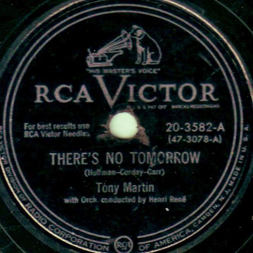Compacto - Tony Martin - There's No Tomorrow / A Thousand Violins (Imp)
