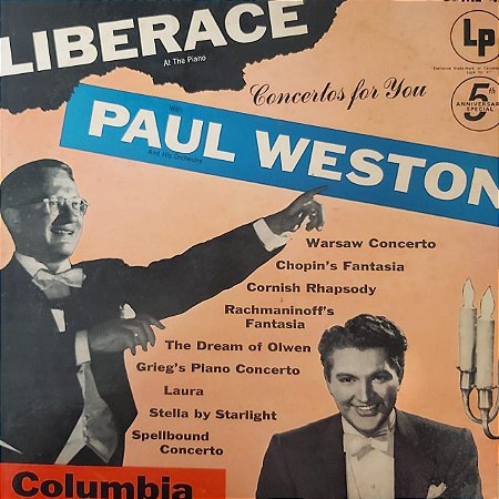 LP - Liberace And Paul Weston – Concertos For You (Importado US)