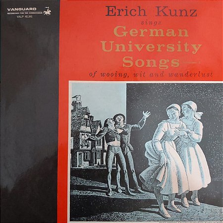 LP - Erich Kunz – Erich Kunz Sings German University Songs Of Wooing - Vol. 2 (Importado US)