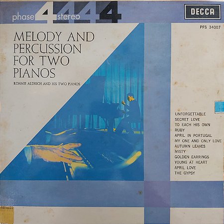 LP - Ronnie Aldrich And His Two Pianos – Melody And Percussion For Two Pianos (Importado US)