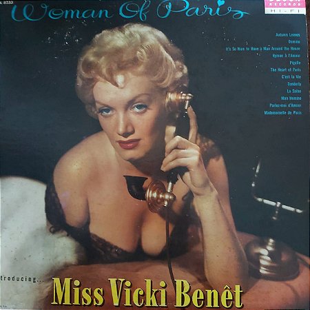 LP - Vicki Benet – Woman Of Paris (Importado US)
