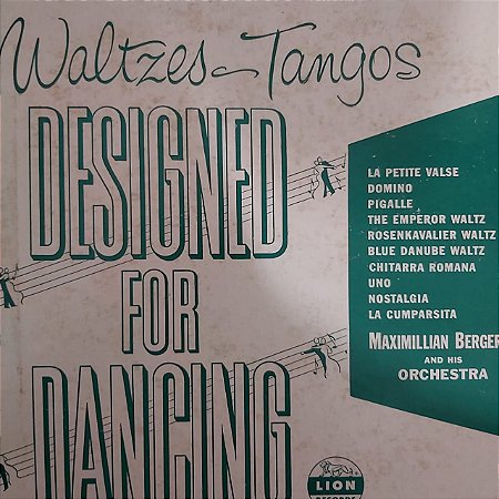 LP - Maximillian Bergere And His Orchestra – Waltzes & Tangos Designed For Dancing (Importado US) (10")