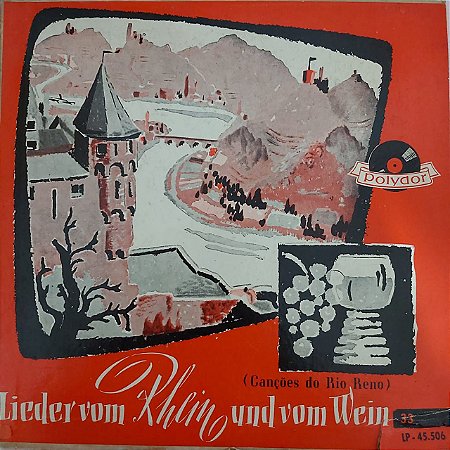 LP - Lieder vom Rhein und vom Wein (Vários Artistas) (Importado Alemanha) (10")
